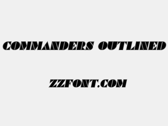 Commanders Outlined