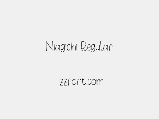 Niagichi Regular
