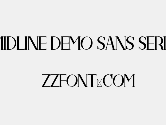 Midline Demo Sans Serif