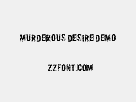 Murderous Desire DEMO