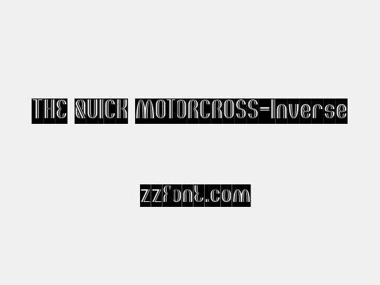 THE QUICK MOTORCROSS-Inverse