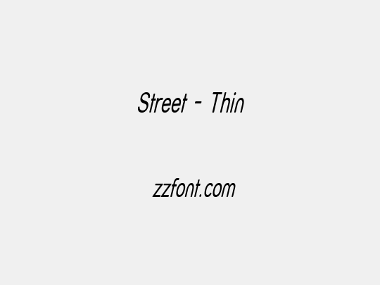 Street - Thin