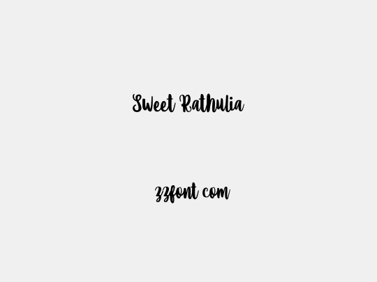 Sweet Rathulia