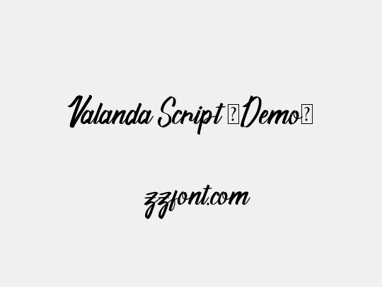 Valanda Script (Demo)