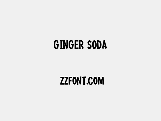 Ginger Soda
