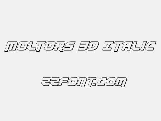 Moltors 3D Italic
