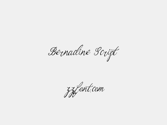Bernadine Script