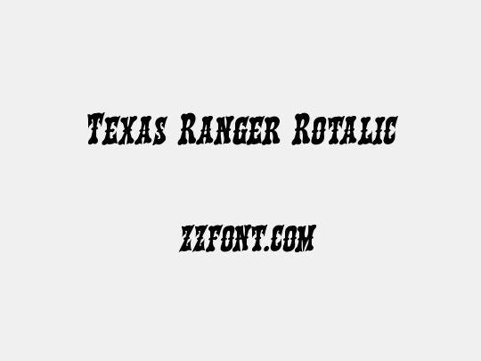 Texas Ranger Rotalic