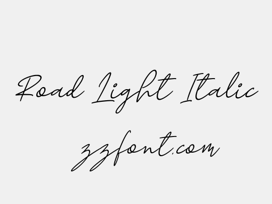 Road Light Italic