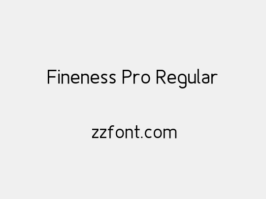 Fineness Pro Regular