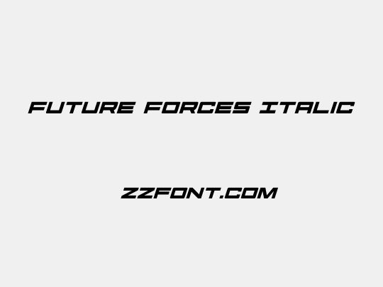 Future Forces Italic