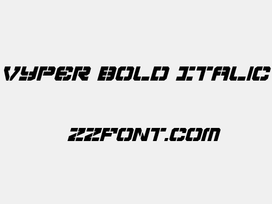 Vyper Bold Italic