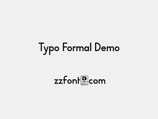 Typo Formal Demo