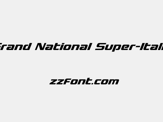 Grand National Super-Italic