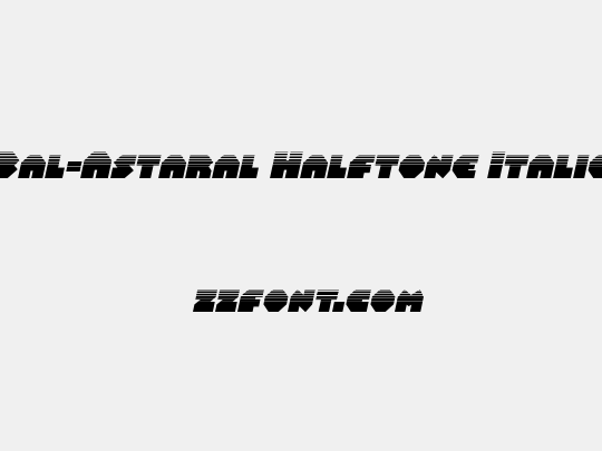 Bal-Astaral Halftone Italic