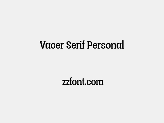 Vacer Serif Personal