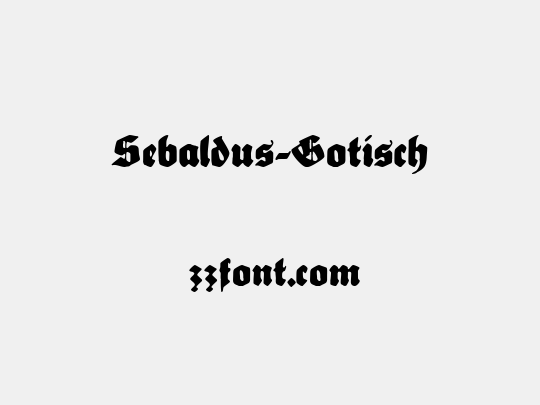 Sebaldus-Gotisch