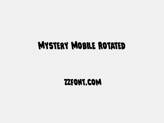 Mystery Mobile Rotated