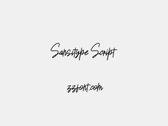 Sansitype Script