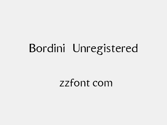 Bordini (Unregistered)