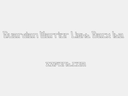Guardian Warrior Light Back Ita