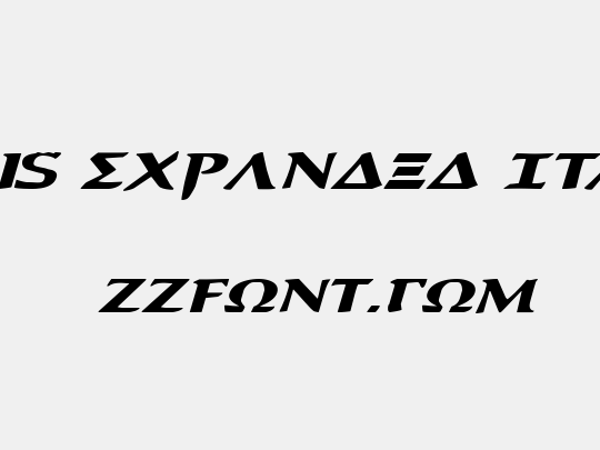 Aegis Expanded Italic