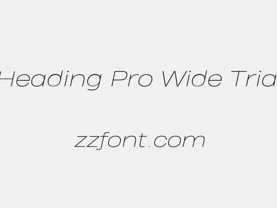 Heading Pro Wide Trial