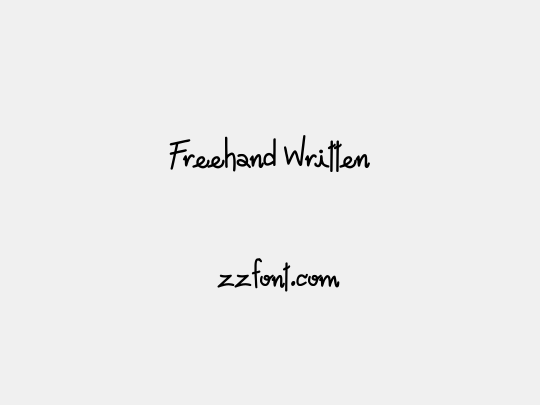 Freehand Written
