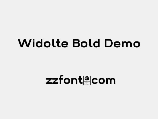 Widolte Bold Demo