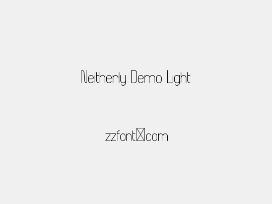 Neitherly Demo Light