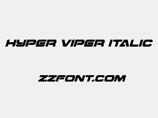 Hyper Viper Italic