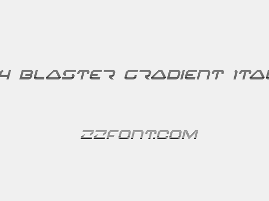 4114 Blaster Gradient Italic