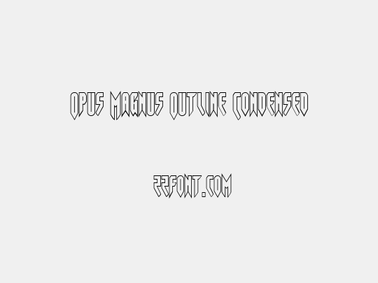 Opus Magnus Outline Condensed