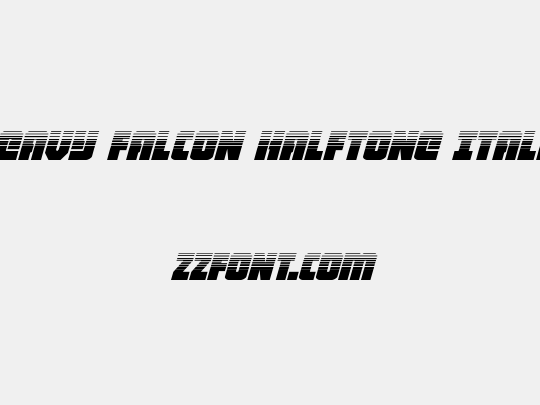Heavy Falcon Halftone Italic