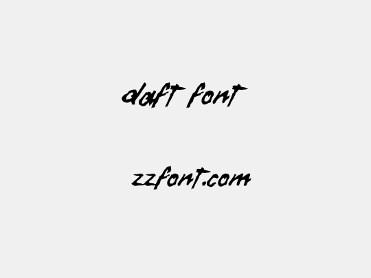 Daft Font