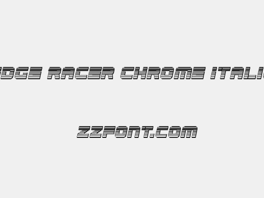 Edge Racer Chrome Italic