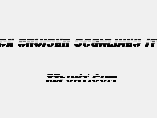 Space Cruiser Scanlines Italic