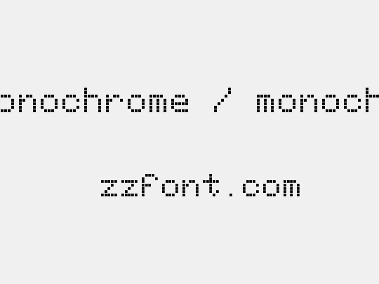 écran monochrome / monochrome display