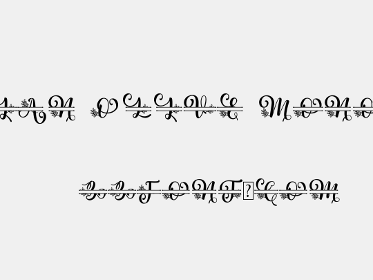 Albanian Olive Monogram 2