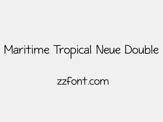 Maritime Tropical Neue Double