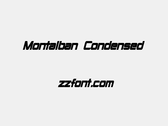 Montalban Condensed