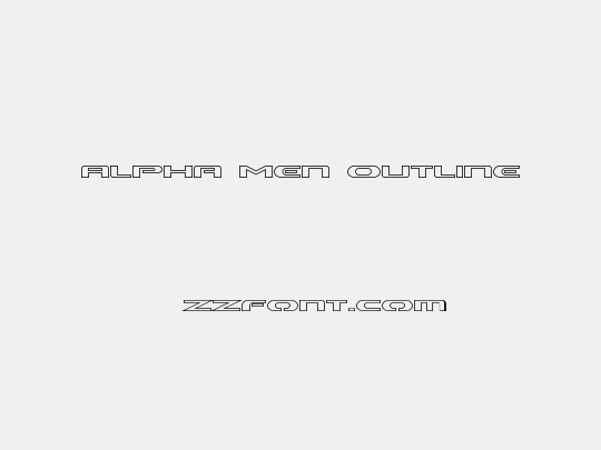 Alpha Men Outline