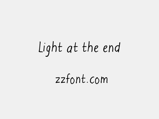 Light at the end