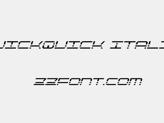 QuickQuick Italic