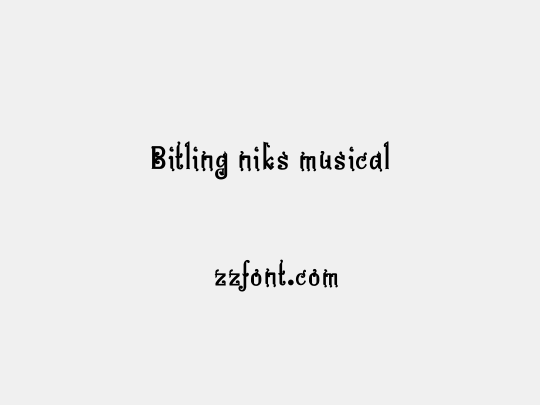 Bitling niks musical