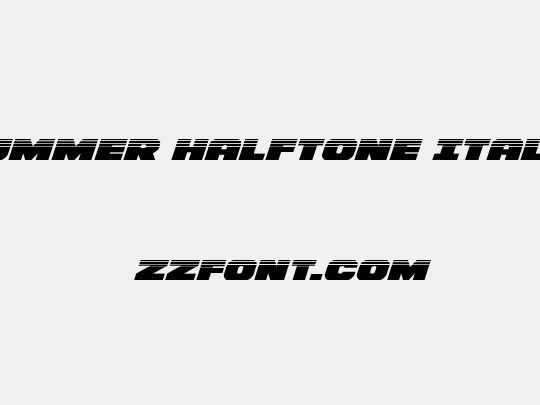 Bummer Halftone Italic