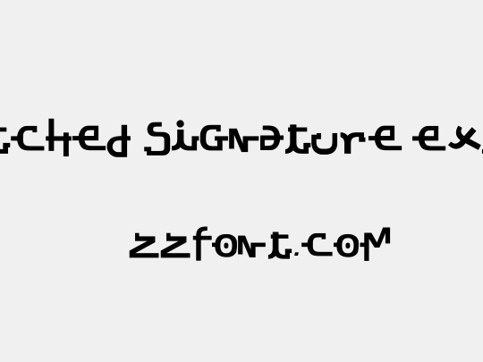 Stretched Signature Ext Bold