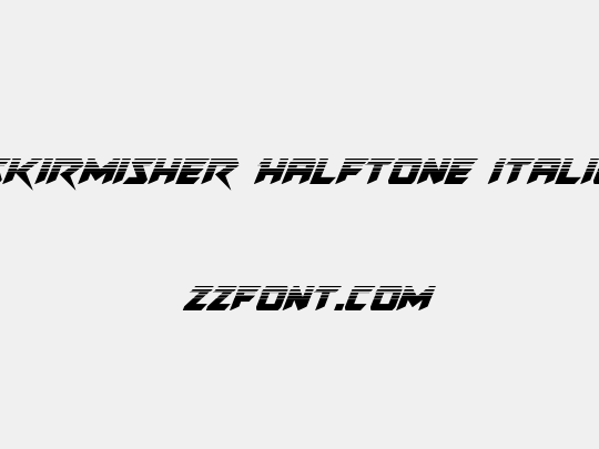 Skirmisher Halftone Italic