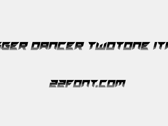 Dagger Dancer Twotone Italic