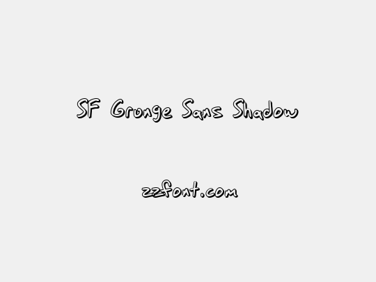 SF Grunge Sans Shadow